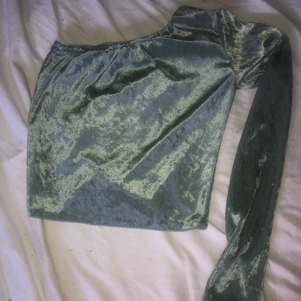 Custom hand made green top